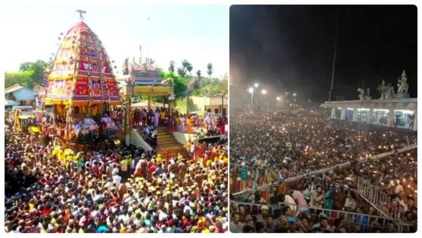 தேரில் வலம் வந்த மேல்மலையனூர் அங்காளம்மன்.. விழுப்புரம் மாவட்டத்திற்கு உள்ளூர் விடுமுறை