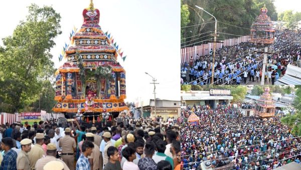 விண்ணை அதிரவைத்த அரோகரா சரணகோஷம்..வெகுவிமரிசையாக பழனி பங்குனி உத்திர திருத்தேரோட்டம்!