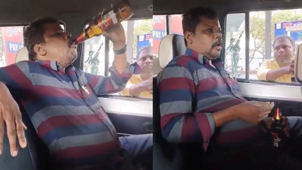 நீ ஹெல்ப்பர் கேள்வி கேட்காதே.. அரசு வண்டியில் பீர் குடித்த இபி ஆபிசர்.. மறக்க முடியாத பரிசு..வீடியோ