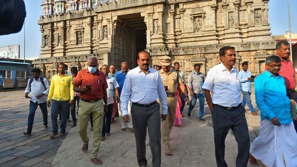 சிதம்பரம் நடராஜர் கோவிலில் அனுமதியின்றி கட்டுமானங்கள்.. விதிமீறல் உள்ளது.. அறநிலையத்துறை புகார்