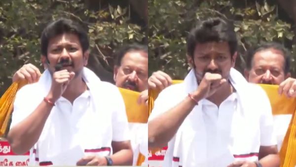 கண்டுக்கொள்ளாத உதயநிதி.. சால்வை அணிவிக்க முடியாமல் தவித்துப்போன பொன்முடி