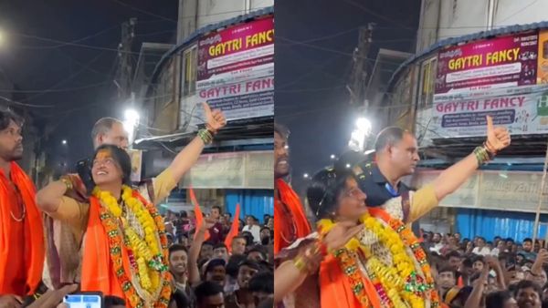 மசூதியை நோக்கி அம்பு விடுவது போல சைகை செய்த ஹைதராபாத் பாஜக வேட்பாளர்! எதிர்ப்பால் மன்னிப்பு கோரினார்