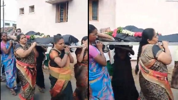 மூட நம்பிக்கைகளை உடைத்து.. இறந்தவர் உடலை சுடுகாடு வரை சுமந்து சென்ற திவிக பெண்கள்!
