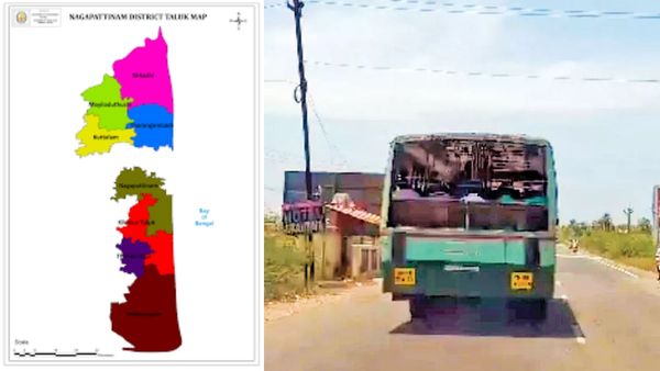 பார்ட் பார்ட்டாக கழண்டுடுச்சு.. நாகையில் அரசு பஸ்ஸுக்குள்ளே சிலுசிலுன்னு காத்து வருதே.. காரணமே வேற