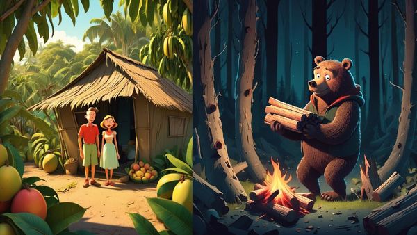 குழந்தை நீதி கதைகள்: ஒரு பாயாசத்தால் வந்த வினை..வீட்டையே கொளுத்திய கரடி!