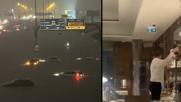 பவரால வரலை..துபாய் பண்ண தவறால வந்தது?ஒரே நாளில் ஒரு வார மழை! தத்தளிக்கும் நகரம்..தடுமாறும் மக்கள்..!