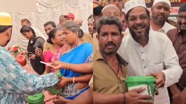 10 ஆயிரம் பேருக்கு ஃப்ரீ பக்கெட் பிரியாணி.. பாதிரியார்களும் பங்கேற்பு! கலகலத்த கோவை ரம்ஜான் விருந்து