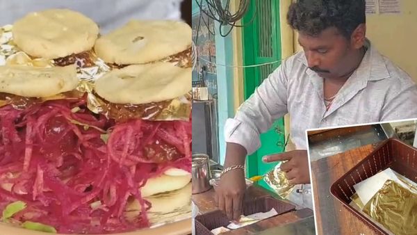 24 கேரட் தங்க தட்டு வடை.. சேலம் தெருக்களில் சுடச்சுட 