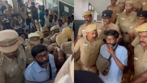 கஞ்சா வைத்திருந்த வழக்கு..மதுரை நீதிமன்றத்தில் சவுக்கு சங்கர் ஆஜர்! 2 நாள் போலீஸ் காவலுக்கு அனுமதி.!