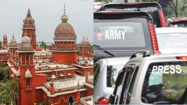 வாகனங்களில் ஸ்டிக்கர் ஒட்ட தடை! தமிழக அரசுக்கு உத்தரவிட்ட சென்னை உயர்நீதிமன்றம்