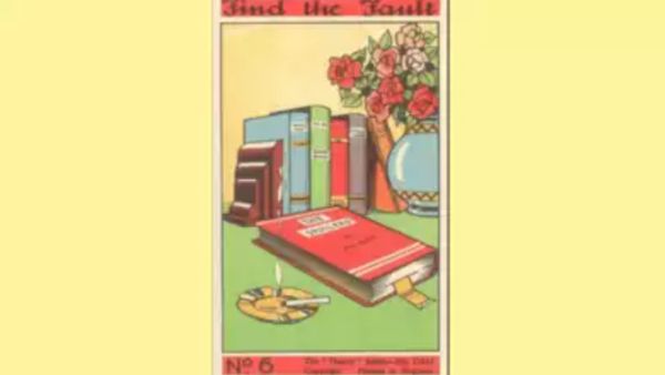 புக்ஸ் சூப்பரா அடுக்கியிருக்கு! ஆனாலும் ஒரு தவறு! கண்டுபிடித்தால் நீங்கள் புத்திசாலி! 1, 2, ,3...!
