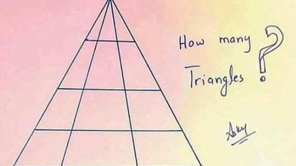 நீங்கள் ரொம்ப படிப்ஸ்ஸா? அப்போ இந்த படத்தில் எத்தனை முக்கோணங்கள் இருக்கு! கவுண்ட் செய்யுங்கள்