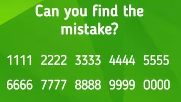 சூப்பர் puzzle! மூளையை கசக்கி பிழிந்து ஒரு தவறை கண்டுபிடிங்க! அதுவும் 9 செகண்டில்!