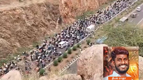 11 கிமீ.. 4 மணி நேரம்..! 300 வாகனங்கள் புடைசூழ தீபக் ராஜா உடல் ஊர்வலம்! நெல்லையே திணறிப் போச்சே!