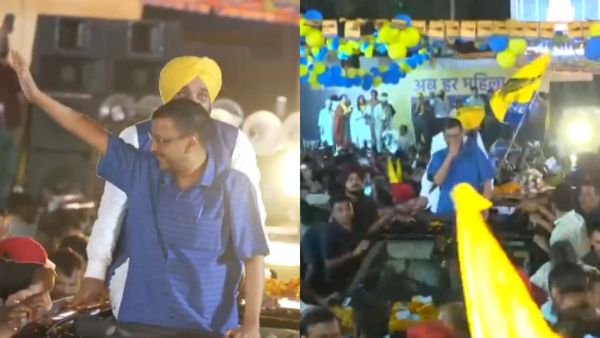 சிறையிலிருந்து வெளியே வந்த கையோடு தேர்தல் பிரசாரம்.. டெல்லியில் ரோட் ஷோ நடத்திய அரவிந்த் கெஜ்ரிவால்