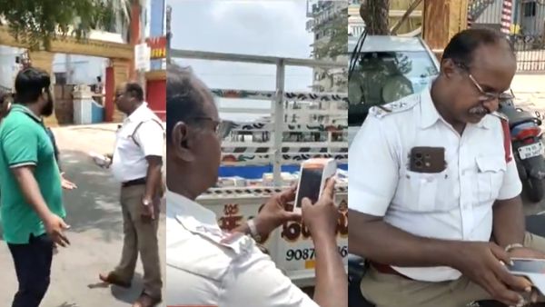 எல்லா ஆவணமும் இருக்கு.. எதுக்கு 500 பைன்? சென்னையில் டிராபிக் போலீசிடம் டிரைவர் வாக்குவாதம்