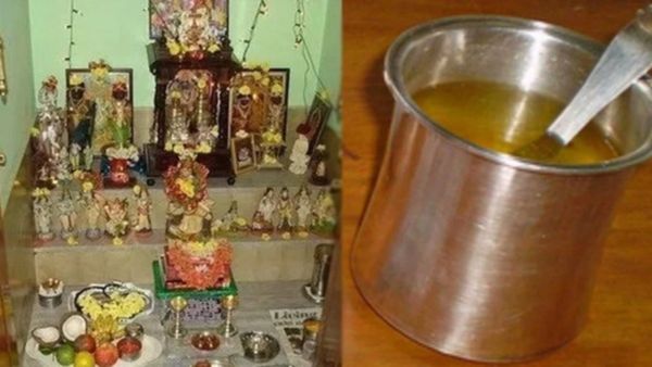பூஜையின்போது இந்த ஒரு பொருளை கட்டாயம் வைக்கணுமாம்.. பூஜை அறையில் தண்ணீர் வைப்பதில் இத்தனை பலனா? அடடே