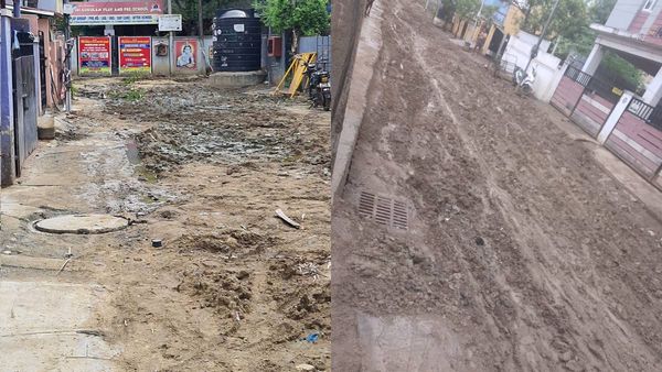 சிறிய மழைக்கே நீண்ட நேரம் பவர் கட்.. வாகனங்கள் செல்லவே லாயக்கற்ற சாலைகள்.. முடங்கிய மடிப்பாக்கம்