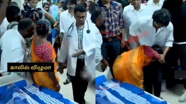 காலில் விழுங்கம்மா.. விஜய் வரும் போது.. கள்ளக்குறிச்சி பெண்ணை காலில் விழ சொன்னார்களா? ஷாக் வீடியோ!