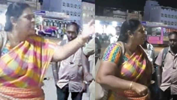 கரூர் பஸ் ஸ்டாண்டில் எகிறிய சேலம் சுமதி.. 