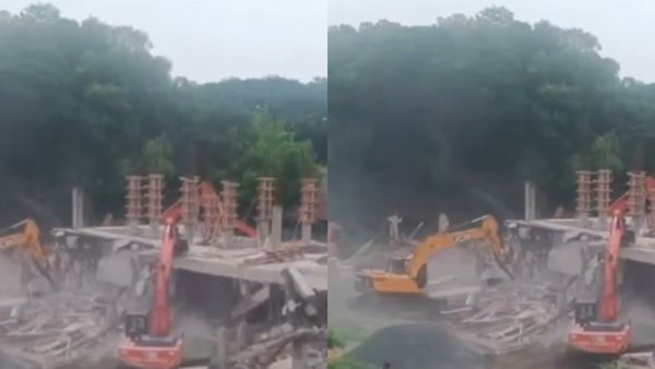 உ.பி. போல ஆந்திரா: புல்டோசரை களமிறக்கிய சந்திரபாபு நாயுடு! ஜெகன் கட்சி மத்திய அலுவலகம் தரைமட்டம்!