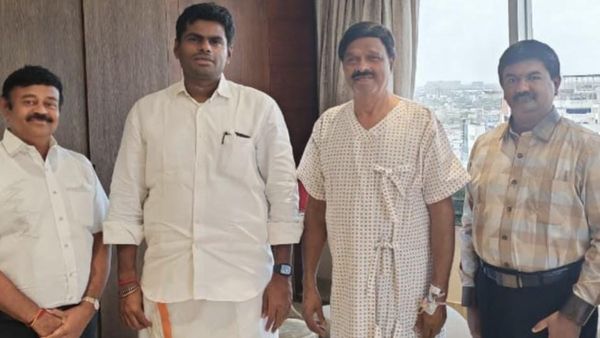 ஏ.சி.சண்முகத்துக்கு ஆபரேஷன்.. மருத்துவமனைக்கு நேரில் சென்று பார்த்த அண்ணாமலை!