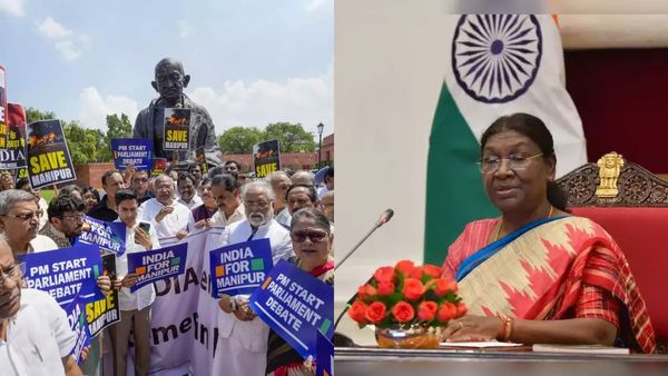 “வடகிழக்கு இருக்கட்டும்.. மணிப்பூர் குறித்து பேசுங்க!” ஜனாதிபதி உரைக்கு எதிராக முழக்கம்