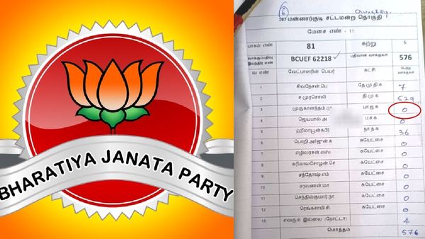 ஒரு கூட வாங்காத பாஜக வேட்பாளர்..அதுவும் தமிழகத்தில்? என்னங்க சொல்றீங்க..பூத் ஏஜெண்ட் கூட போடலையா?