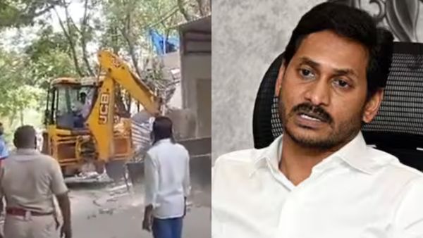 ஜெகன்மோகன் ரெட்டியின் வீட்டின் முன்புறம் திடீரென இடிப்பு! கொதிக்கும் தொண்டர்கள்.. என்ன நடக்கிறது?