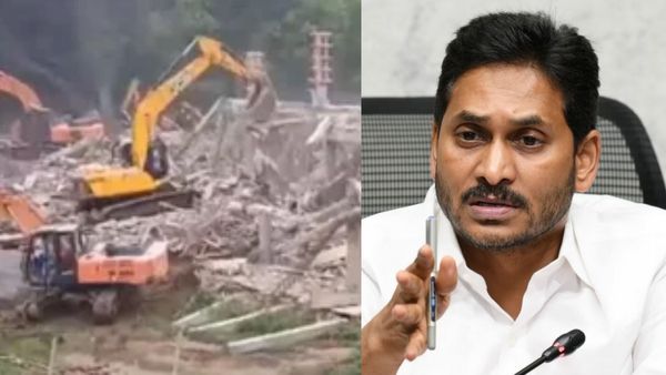 ஆவேசமான ஜெகன்.. புல்டோசர் கொண்டு இடித்து தரைமட்டமாக்கப்பட்ட ஒய்எஸ்ஆர் அலுவலகம்! அலறும் ஆந்திரா