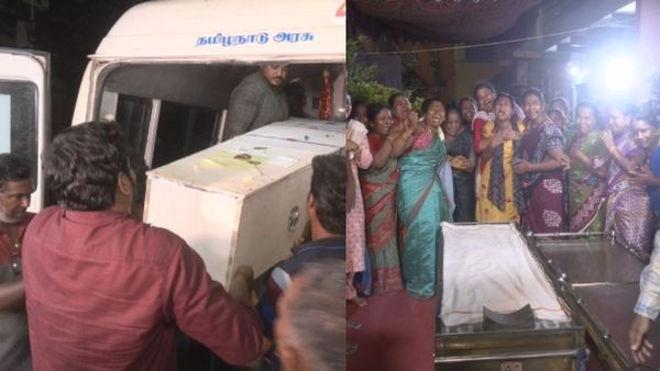 தீயில் கருகிய சிவசங்கர்.. ஆம்புலன்ஸில் உடல் வந்து இறங்கியதைப் பார்த்து கதறி அழுத குடும்பத்தினர்