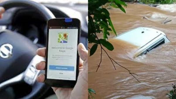 'கூகுள் மேப்’ செய்த சம்பவம்.. காரோடு ஆற்றுக்குள் பாய்ந்த இளைஞர்கள்.. மயிரிழையில் கிரேட் எஸ்கேப்