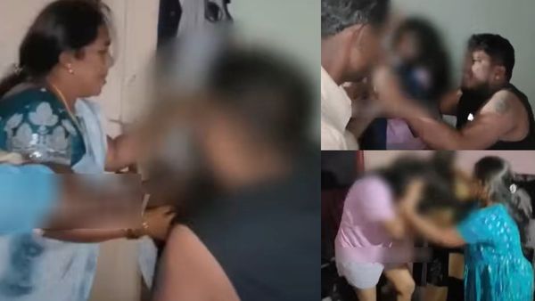 அடுக்குமாடி வீட்டில் ஜாலியோ ஜாலி.. கரெக்ட்டா வந்துநின்ற மனைவி.. கட்டிலிலேயே புரட்டியெடுத்து.. வீடியோ