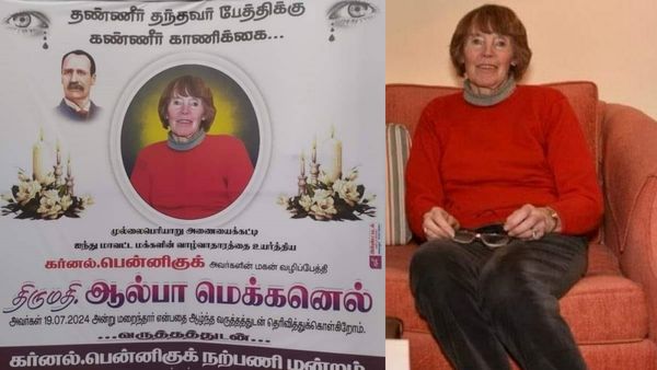 இதுதான் தமிழ்நாடு.. “தண்ணீர் தந்த பென்னி குக் பேத்திக்கு கண்ணீர் காணிக்கை”.. தேனியில் பேனர்!