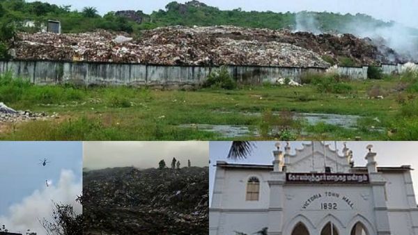 கோவை, வெள்ளலூர் குப்பைக் கிடங்கு தீயை அணைக்க போனவர்களுக்கு காபி, டீ, செலவு மட்டும் ரூ.27.51 லட்சமாம்