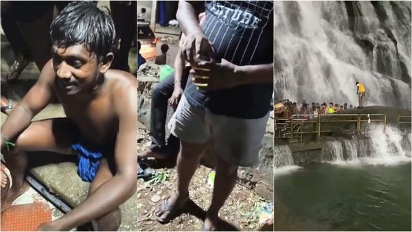 'போலீஸ் மேலயே கைய வைக்கிற'.. குற்றாலத்தில் குடிமகன்கள் தெனாவட்டு.. கடைசியில் பாட்டு தான் சம்பவமே