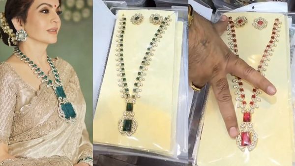 அம்பானி மனைவி நீடா அணிந்திருந்த ஆரம் 178 ரூபாய் மட்டுமே!