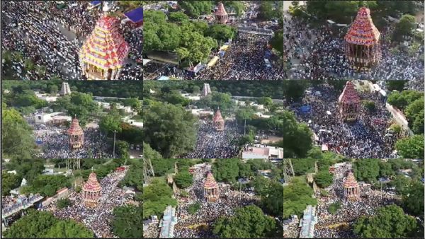 மதுரை குலுங்க கோவிந்தா! சரண கோஷங்களுடன் பக்தர்கள் வெள்ளத்தில் நீந்திய அழகர் கோவில் ஆடித் தேர்! 