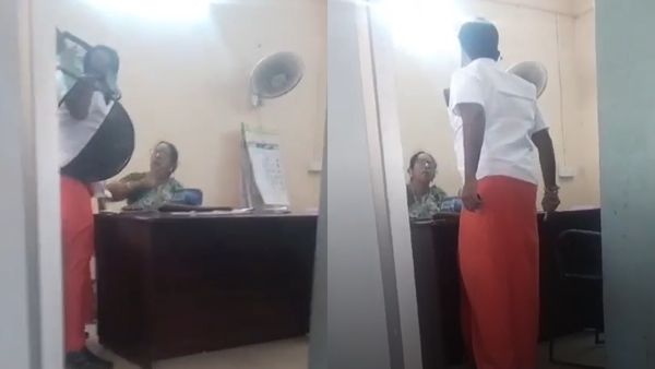 பெண் அதிகாரி மீது இரும்பு சேரை தூக்கி தாக்க முயன்ற திமுக பிரமுகர்.. சிவகங்கை அருகே அதிர்ச்சி!