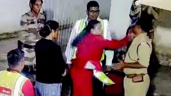 கன்னம் பழுத்தது.. போலீஸ் ஆபீசரை பளார் விட்ட ஸ்பைஸ்ஜெட் பெண் ஊழியர்.. ஜெய்ப்பூர் ஏர்போர்ட் சம்பவம்