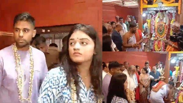 மாரியம்மன் கோவிலில் மனைவியுடன் சூர்யகுமார் யாதவ்.. சாமி தரிசனத்தின் பின்னணியில் இப்படியொரு காரணமா?