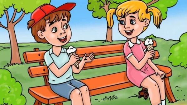 பூங்காவில் சிறுவனும் சிறுமியும்! படத்தில் ஒரு தப்பு இருக்கு! கண்டுபிடிங்க! 99% பேர் அவுட்டுதான்!