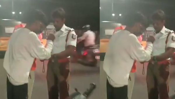 சென்னை பேசின் பிரிட்ஜில் குடிபோதையில் ஸ்கூட்டி ஓட்டிய இளைஞர்.. சொடுக்கு போட்டு போலீசை மிரட்டி உளறல்