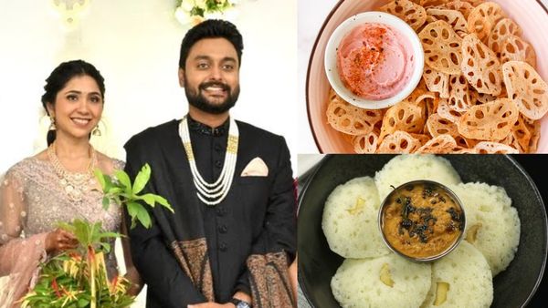 தாமரை தண்டு சிப்ஸ் முதல் ஜவ்வரிசி மினி இட்லி வரை! சின்னி ஜெயந்த் மகன் திருமணத்தில் கலக்கிய மெனுக்கள்
