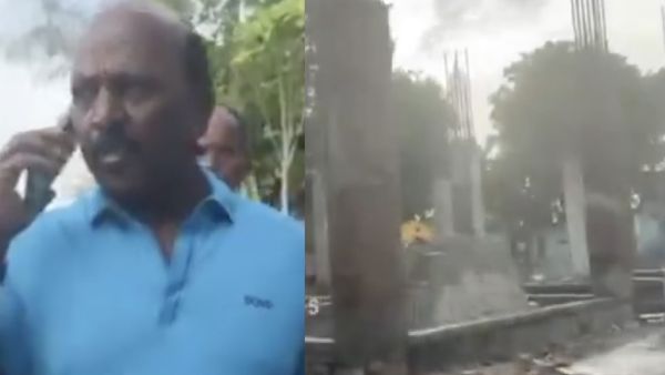 அரசு மருத்துவமனை பில்டிங்கை பார்த்ததும் டென்ஷன் ஆன மா.சுப்பிரமணியன்.. காண்ட்ராக்டருக்கு டோஸ்!