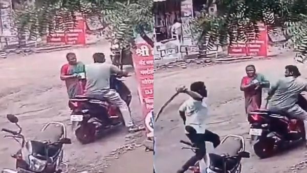 ஸ்கூட்டரில் மகனிடம் பேசிட்டிருந்த அம்மா.. திடீர்னு அரிவாளுடன் 3 பேர்.. நொடியில் தெறிக்கவிட்ட தாய்