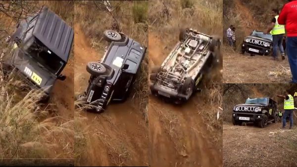 மாருதியில் எந்த வண்டி சார்.. இவ்வளவு உருண்டும் நல்லா இருக்கே.. ஓட்டுநர் எப்படி ஓட்டுறாரு பாருங்க