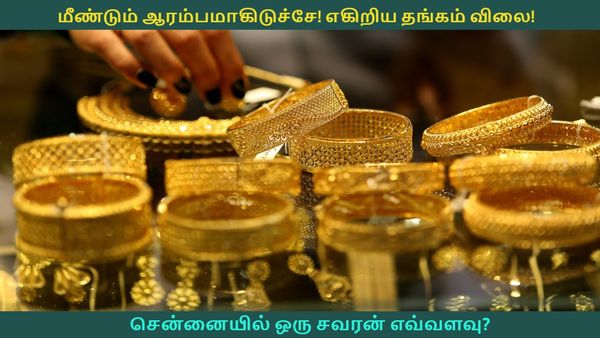 மீண்டும் ஆரம்பமாகிடுச்சே! எகிறிய தங்கம் விலை! சென்னையில் ஒரு சவரன் எவ்வளவு? 