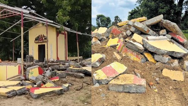 வேலூர் அருகே திருவிழாவில் தலித்துகள் வழிபட்டதால் கோவிலை இடித்து தள்ளிய இடைநிலை சாதியினர்