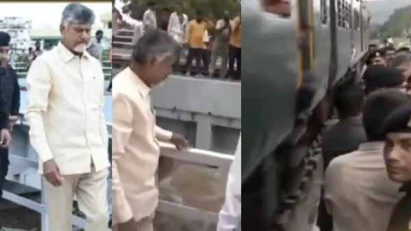 நூலிழையில் தப்பினார் சந்திரபாபு நாயுடு.. வெள்ள பாதிப்பை ஆய்வு செய்தபோது திடீரென வந்த ரயில்.. பரபர